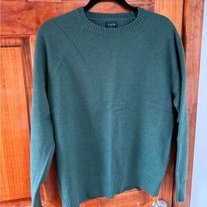 J. Crew Men's Forest Green Crewneck Sweater